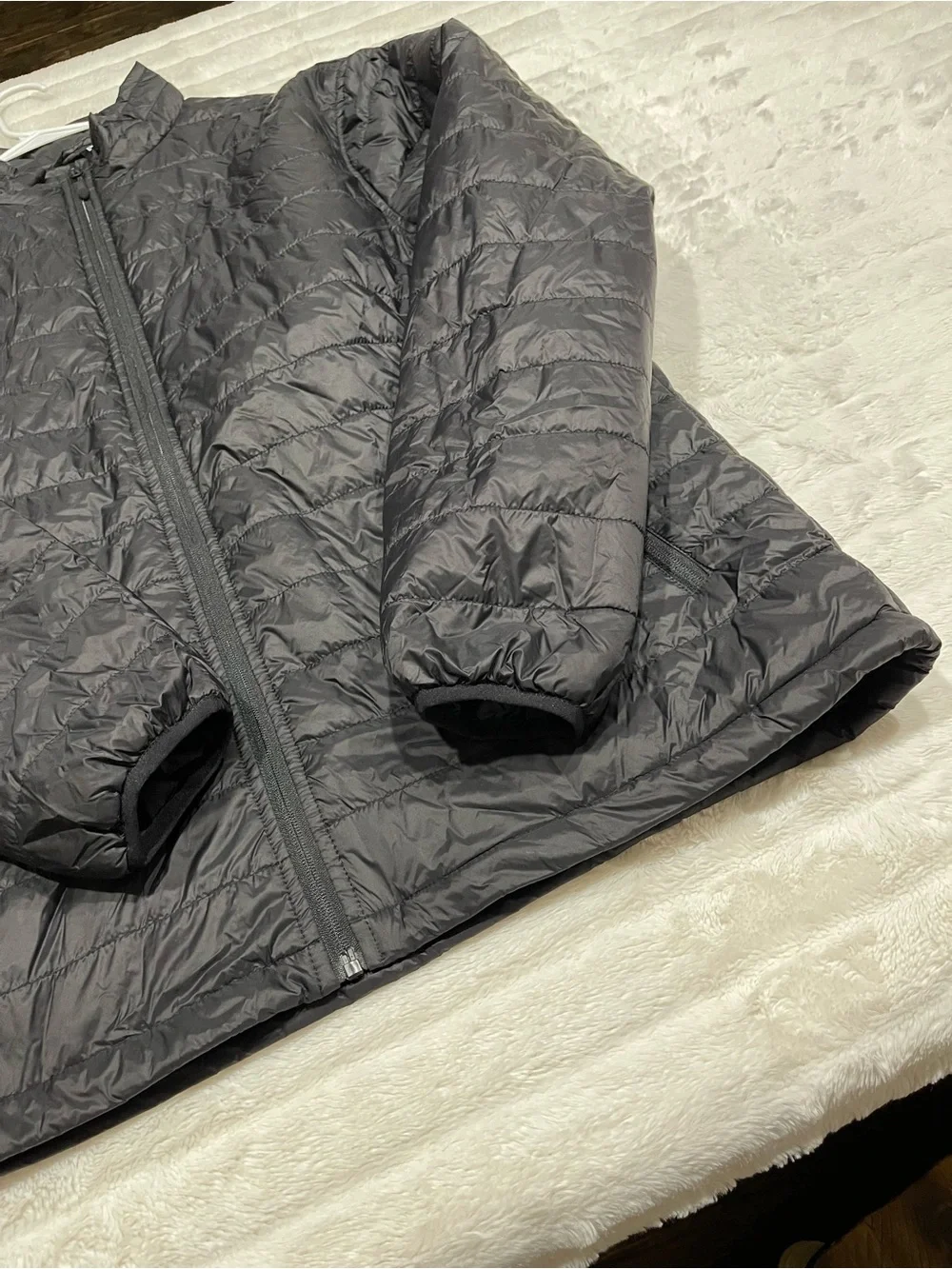 Men's Lightweight Quilted Puffer Jacket - Charcoal